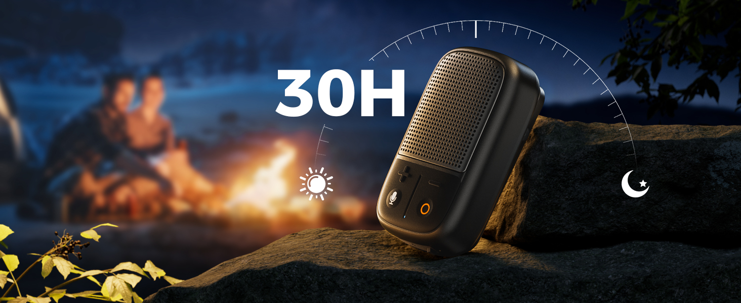 clip-on portable bluetooth speaker