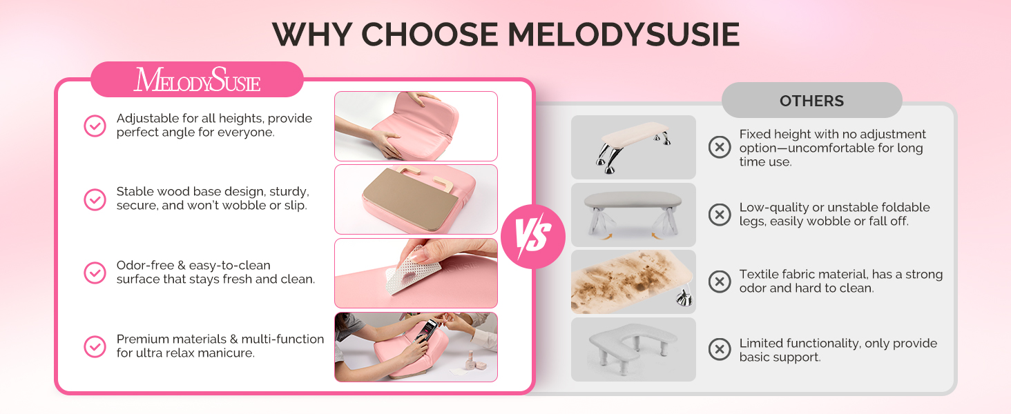 Adjustable Nail Arm Rest for Acrylic Nail Art