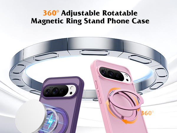 360° Rotatable Magnetic Ring Stand Phone Case