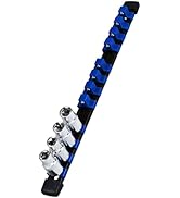 EGOFIX Socket Organizer, 1/2-Inch Drive Heavy Duty Socket Holder Kit ABS, Socket Rail 1/2-Inch x ...