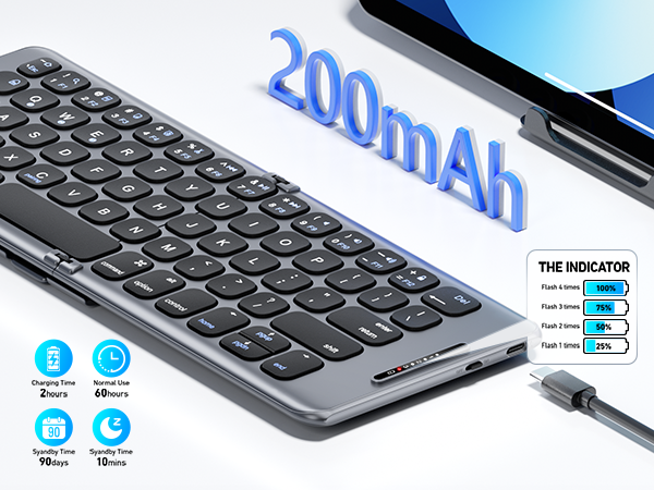 wireless folding keyboard