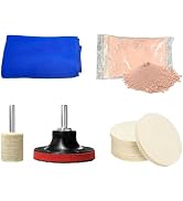 Fkewp Glass Polishing Kit, Multifunctional Windshield Scratch Removal Kit with 100g Cerium Oxide ...