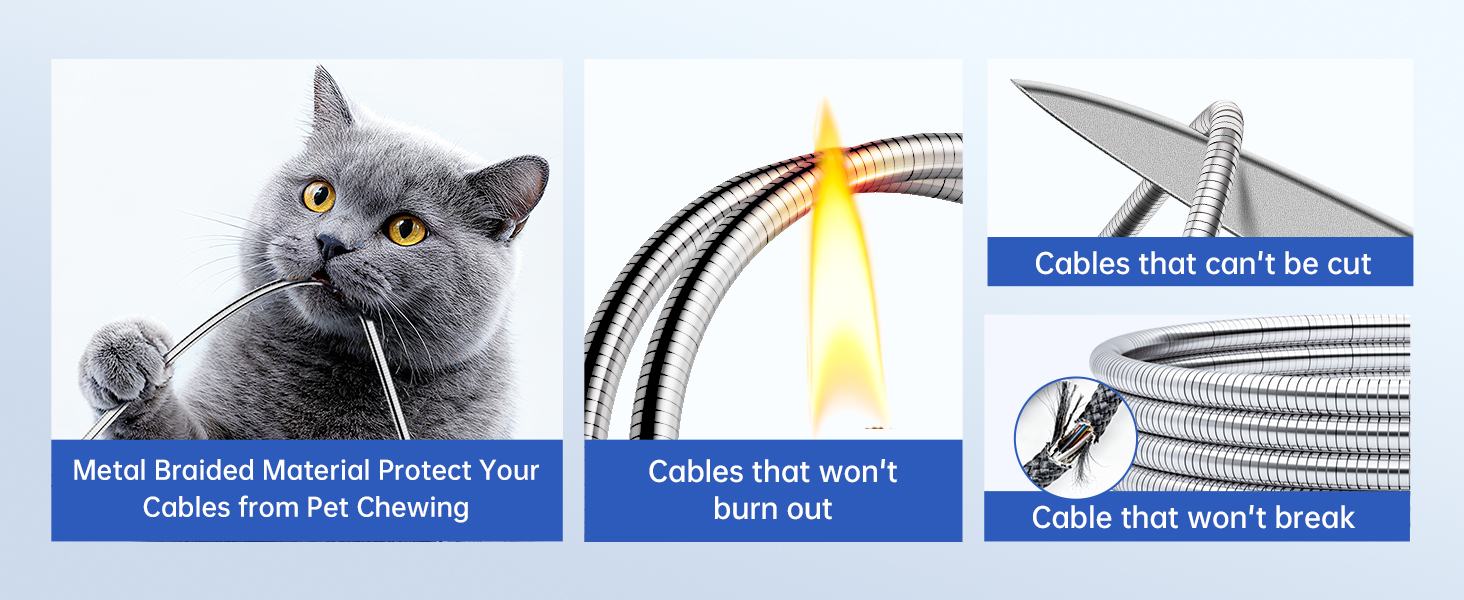 tough iphone charger cable cat proof charger heavy duty iphone cord