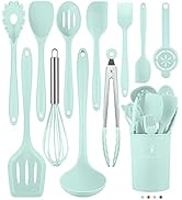 Kitchen Utensils Set-12 Pieces Silicone Cooking Utensils Set (Dishwasher Safe) 392°F Heat Resista...