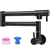 Vaolvpant Pot Filler Faucet Modern Kitchen Sink Faucets Wall Mount Pot Filler Faucets Stainless S...