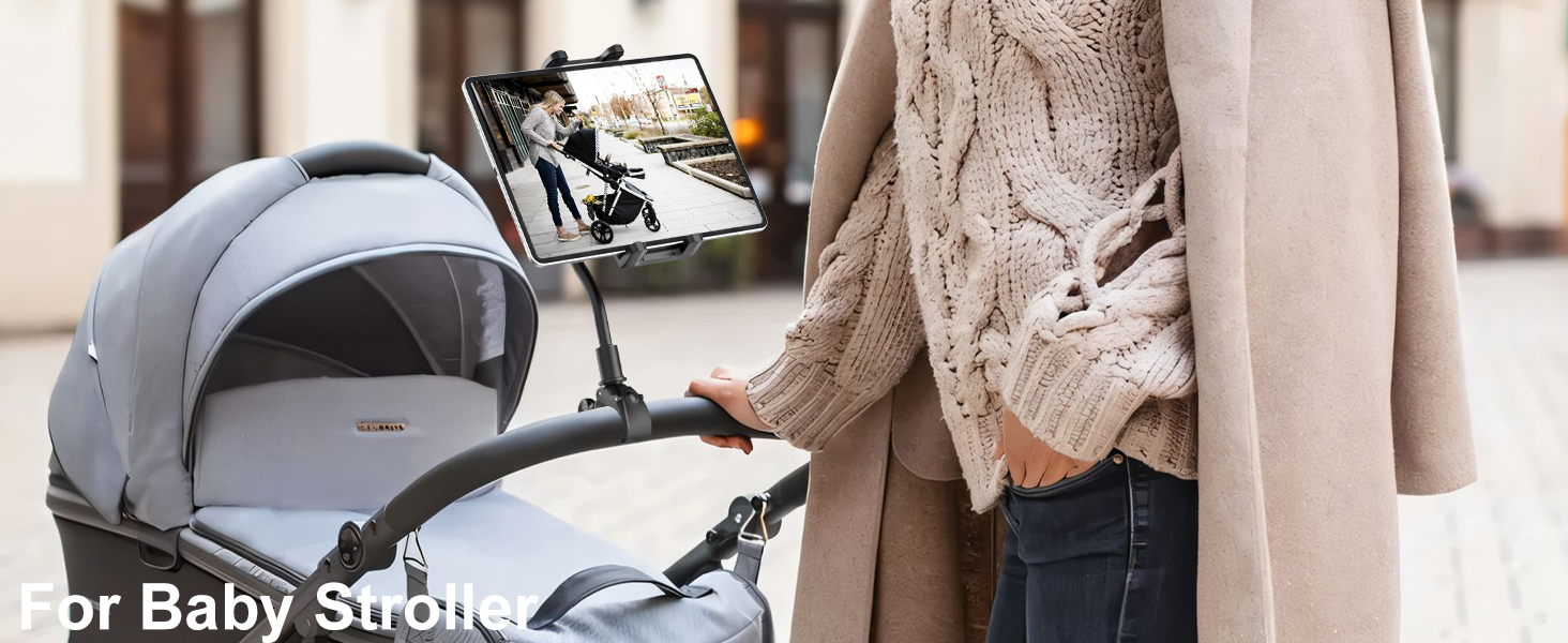 gooseneck tablet holder for stroller
