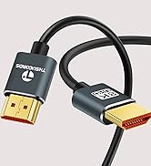Thsucords Ultra Thin HDMI Cables 1.6FT, Slim &amp; Flexible Soft 8K 4K HDMI to HDMI Cable (HDMI Cord)...