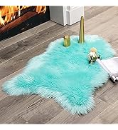 MIULEE Fluffy Rug Soft Shaggy Faux Fur Area Rug Luxury Plush Sheepskin Carpet for Bedroom Living ...