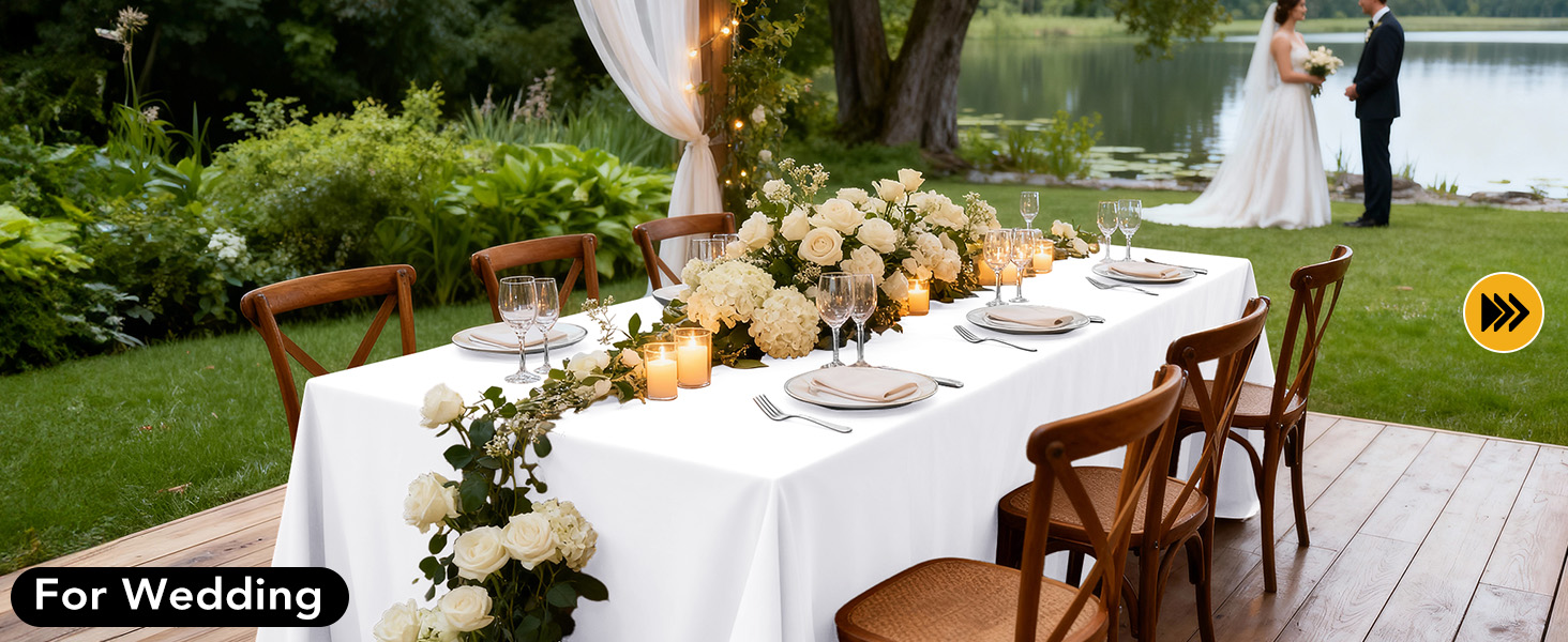 Rectangle Table Covers for Weddings