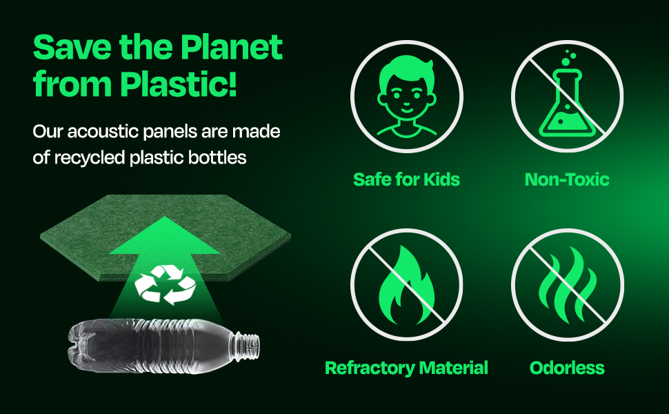Save the planet - made of recycled plastic