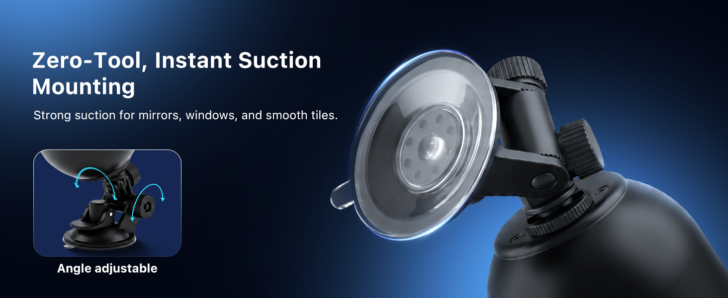 Instant Suction Disco Light for Mirrors
