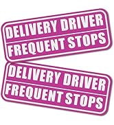 2PCS Delivery Driver Magnet for Car,High Reflection Frequent Stops Car Magnet for Identity Displa...