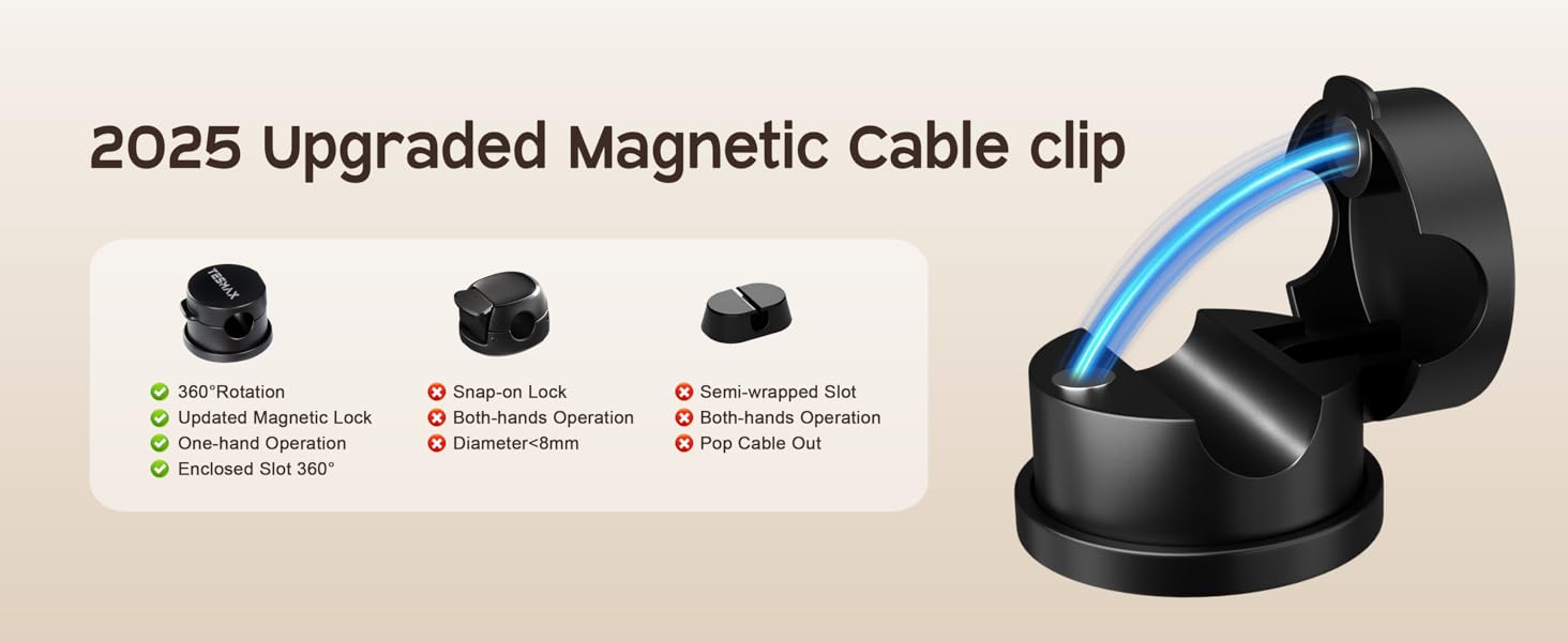 Magnetic Cable Clips