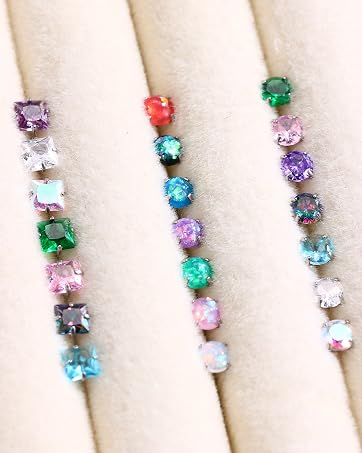 Hypoallergenic Surgical Steel Earrings - Flat Back Stud Earrings for Women