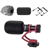 Camera Microphone,Comica CVM-VM10II Professional Video Microphone with Shock Mount, Deadcat,Compa...