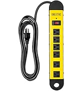 Cablectric Heavy Duty Power Strip Surge Protector for Appliances with 9 Ft Long Extension Cord 14...