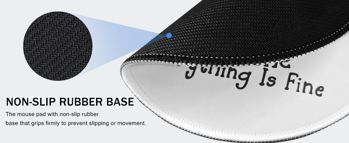 non-slip rubber base