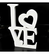 Love Sign Wooden Blocks Valentines Day Decorations V-day Gift Freestanding Love Letter Table Top ...