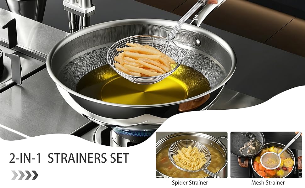 Spider Strainer And Mesh Strainer