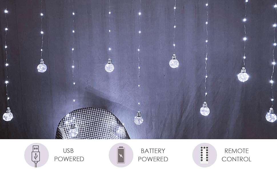 wishing ball curtain lights