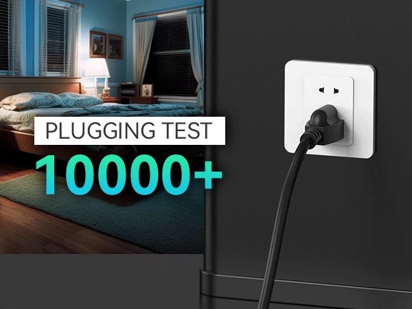 short extensio ncord black 3 prong