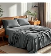 Deconovo 4 Piece Brushed Microfiber Sheet Set for Deep Pockets Queen | 16in Deep Pocket, All Arou...