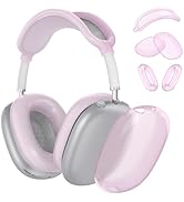 Case Cover for AirPods Max Headphones, Clear Silicone Ear Pad Case Cover/Ear Cups Cover/Headband ...