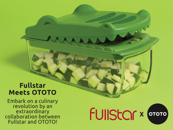 Quality veggie chopper by OTOTO studio and Fullstar. 