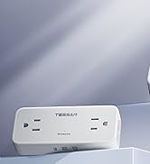 Surge Protector Flat Extension Cord Flat Plug Power Strip, 8 AC Outlets, 3 USB Charger(1 USB C Po...