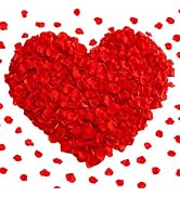 3000 Pcs Rose Petals Artificial Flowers Silk Petals Table Scatters for Romantic Special Night Dec...