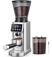 AMZCHEF Conical Burr Coffee Bean Grinder for Home Use with 48 Precise Grinding Settings, Espresso...