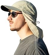 TOP-EX L/XL/XXL UV50+ Waterproof Neck Flap Baseball Sun Cap