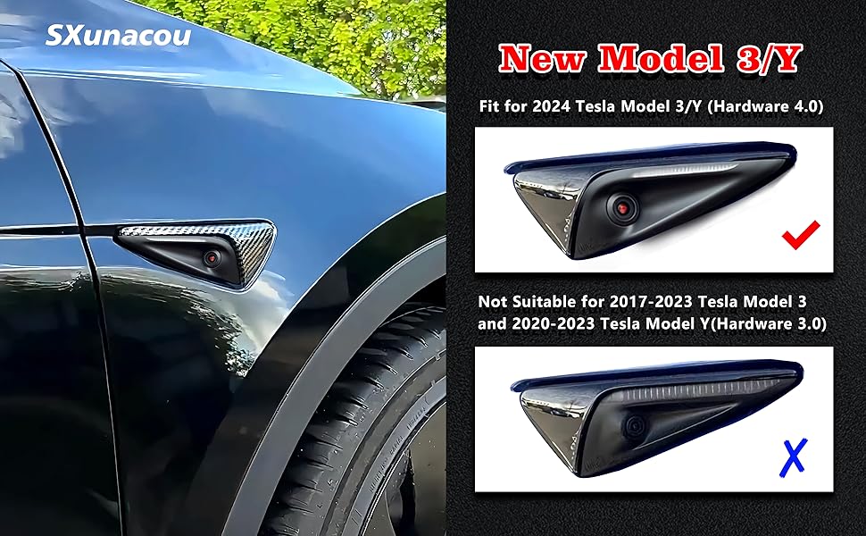 Tesla camera decorative sticker