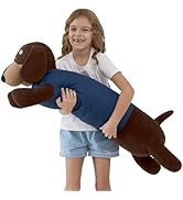 HAIJUNYA 44 inch Giant Dachshung Dog Stuffed Animal, Cute Dachshung Wiener Dog Plush Toy Large Lo...