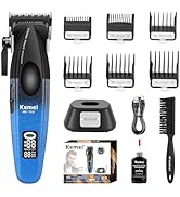 KEMEI 1670 Professional Hair Clippers for Men, Cordless Barber Clipper with LED Display, 9000 RPM...