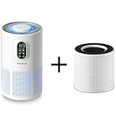 WESTHEY Air Purifiers for Home Large Room up to 1450 ft² True HEPA Air Filter Cleaner with Night ...