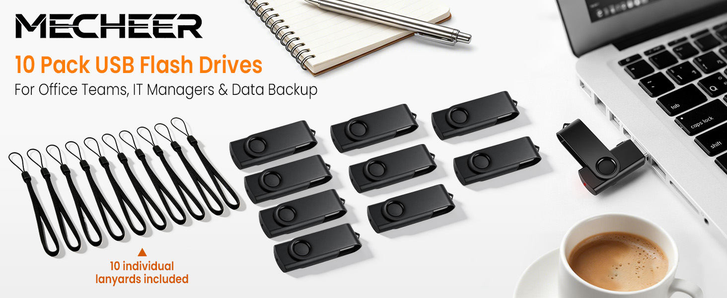 10 Pack USB Flash Drives