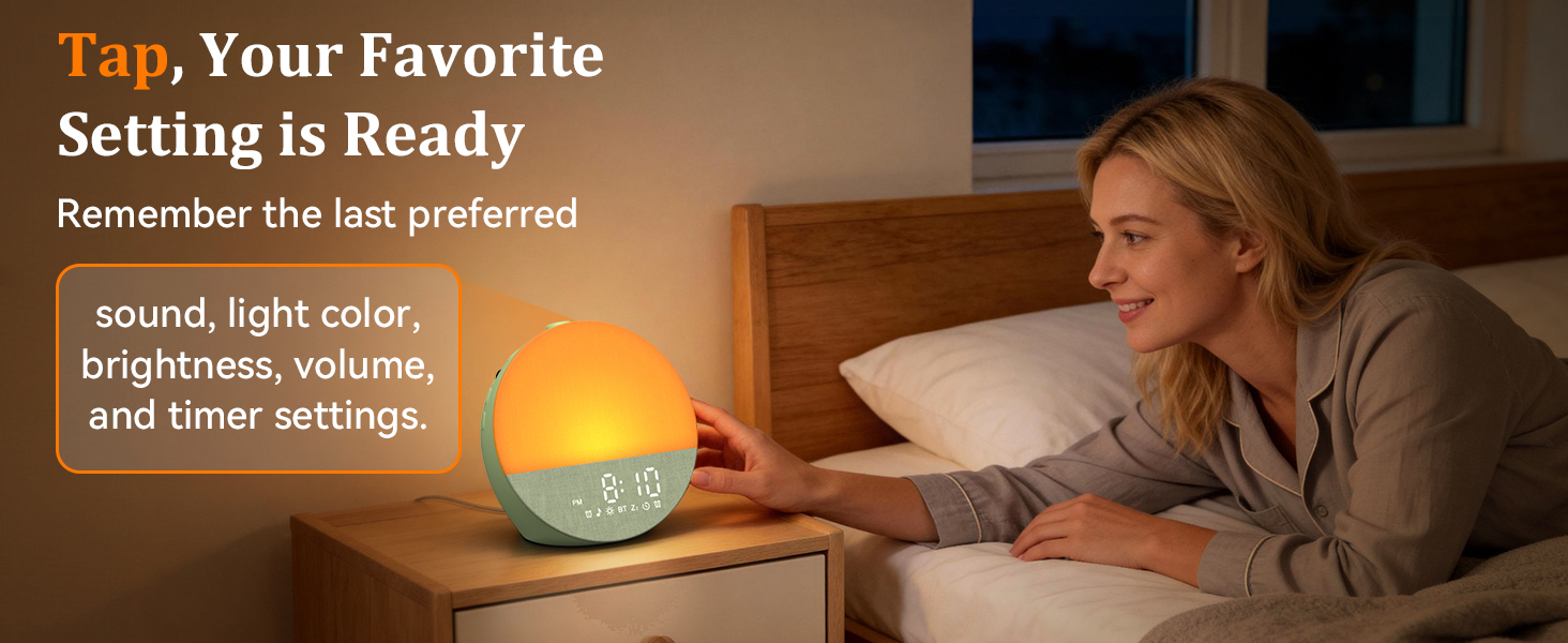 sunrise alarm clock with sound machine
