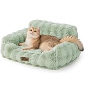 ZOMISIA Cat Couch Bed for Indoor Cats-Orthopedic Cat Sofa with Supportive Egg Foam, Fluffy Cute F...