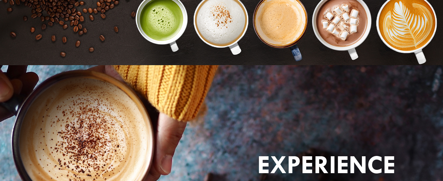 milk frother with stand