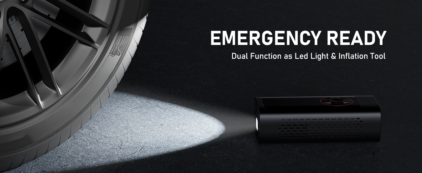 portable tire inflator for car