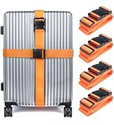 Collwait Luggage Straps for Suitcases TSA Approved, Travel Belt Suitcase Belt, Suitcase Straps TS...