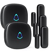 Door Chime, METAK Wireless Door Open Contact Sensor Alarm with 500 FT Range, 58 Chimes and 5 Volu...