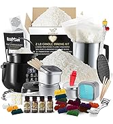 Soy Candle Making Kit for Adults, Candle Making Supplies Kit for Adults &amp; Kids, 2Lb Soy Wax for C...