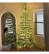 Christmas Decorations - 7.5 Ft Pre-Lit Twinkle Christmas Cypress Tree | Artificial Christmas Tree...