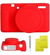 Camera Case for Sony ZV-1,ZV1 Camera Soft Case Cover Rubber Camera Sleeve with Removable Lens Cov...