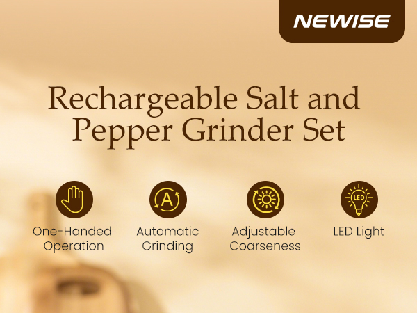 Refillable Pepper Mill Set