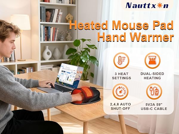 Heated mouse pad hand warmer - 5V2A USB Hand Warmer