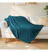 RALYSUN GentleSoft Throw Blanket for Couch &amp; Bed, Premium Silky Flannel Cozy Blanket 80x90 inches...