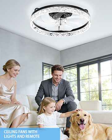 ceiling fans with lights and remote